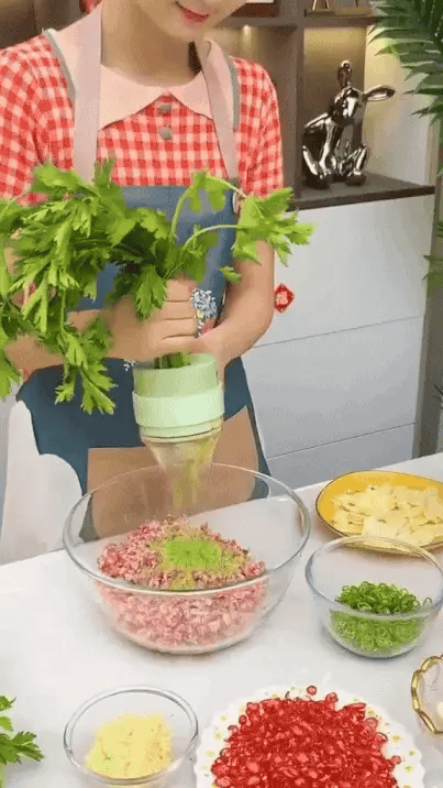 4 in 1 Portable Electric Vegetable Cutter Set